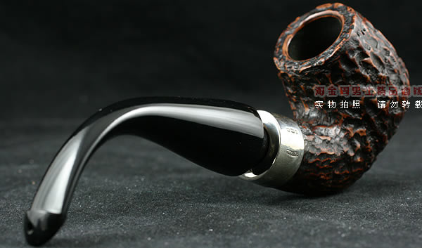 爱尔兰彼得森石楠木烟斗|马克吐温收藏麻面斗-4