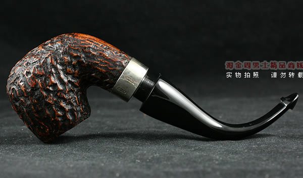 爱尔兰彼得森石楠木烟斗|马克吐温收藏麻面斗-5