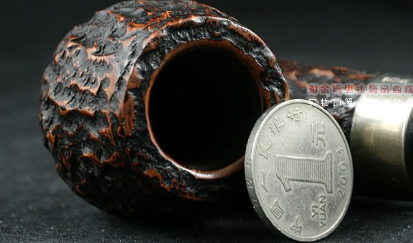 爱尔兰彼得森石楠木烟斗|马克吐温收藏麻面斗-6