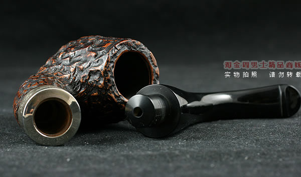 爱尔兰彼得森石楠木烟斗|马克吐温收藏麻面斗-7