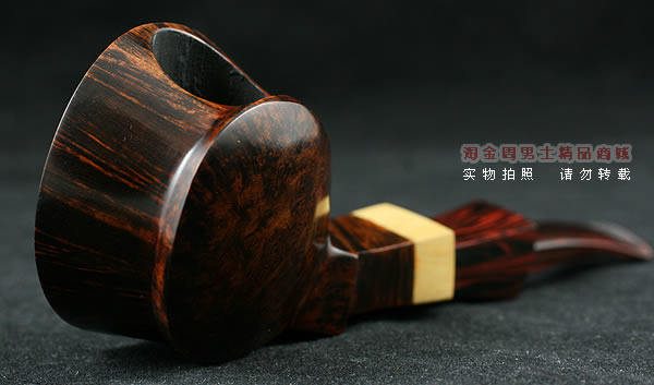 丹麦大师KAI NIELSEN石楠木烟斗|火焰纹D级Kai10-1