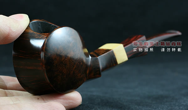 丹麦大师KAI NIELSEN石楠木烟斗|火焰纹D级Kai10-10