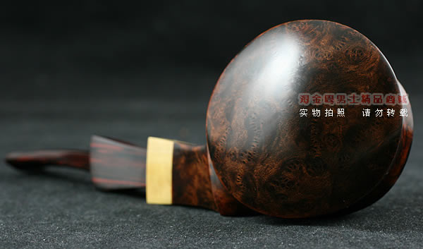 丹麦大师KAI NIELSEN石楠木烟斗|火焰纹D级Kai10-2