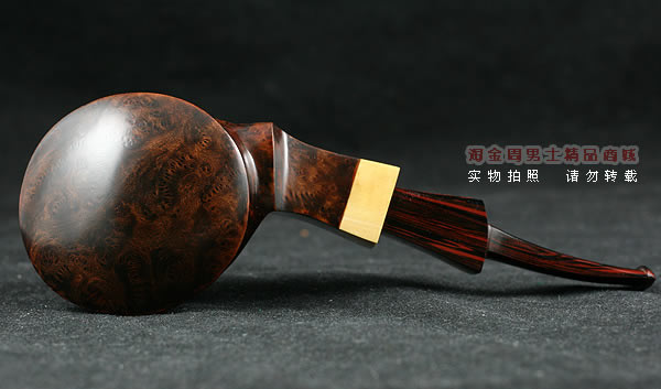 丹麦大师KAI NIELSEN石楠木烟斗|火焰纹D级Kai10-4