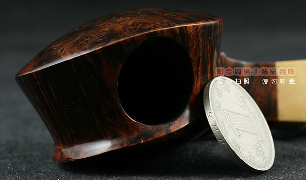 丹麦大师KAI NIELSEN石楠木烟斗|火焰纹D级Kai10-6