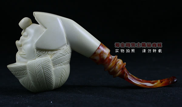 土耳其PAKTAS海泡石烟斗|5件套雕像P39-4