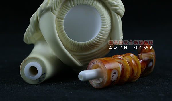 土耳其PAKTAS海泡石烟斗|5件套雕像P82-6