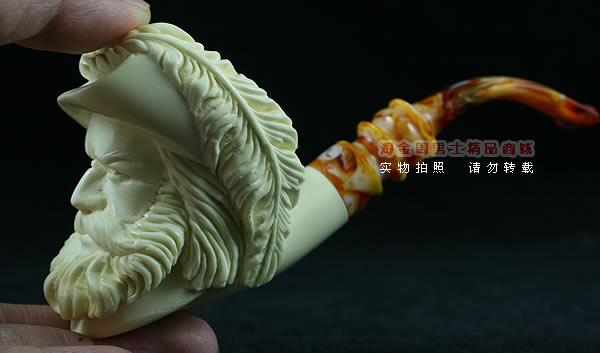 土耳其PAKTAS海泡石烟斗|5件套雕像P82-9