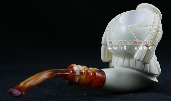 土耳其PAKTAS海泡石烟斗|5件套雕像P84-3