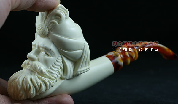 土耳其PAKTAS海泡石烟斗|5件套雕像P87-10