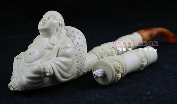 土耳其PAKTAS海泡石烟斗|6件套加长大号弥乐佛斗A-11