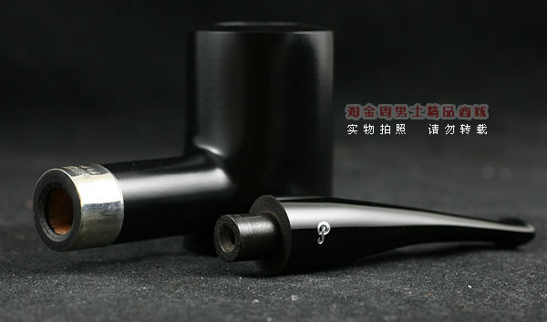 爱尔兰彼得森石楠木烟斗|马克吐温收藏黑漆斗-16