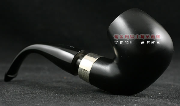 爱尔兰彼得森石楠木烟斗|马克吐温收藏黑漆斗-2