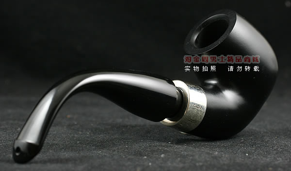 爱尔兰彼得森石楠木烟斗|马克吐温收藏黑漆斗-3