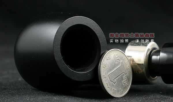 爱尔兰彼得森石楠木烟斗|马克吐温收藏黑漆斗-5