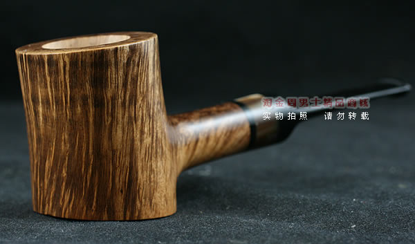 淘金周石楠木手工烟斗|直纹锤子斗106-1