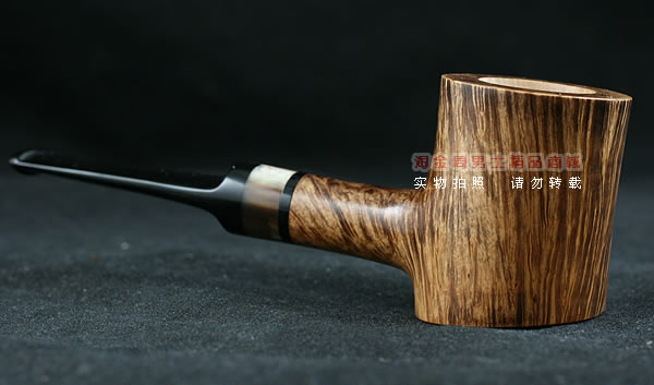 淘金周石楠木手工烟斗|直纹锤子斗106-2