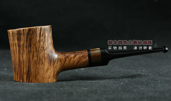 淘金周石楠木手工烟斗|直纹锤子斗106-4