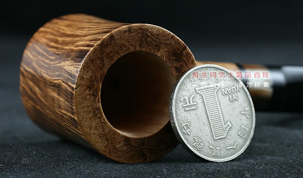 淘金周石楠木手工烟斗|直纹锤子斗106-6