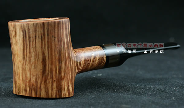 淘金周石楠木手工烟斗|直纹锤子斗107-1