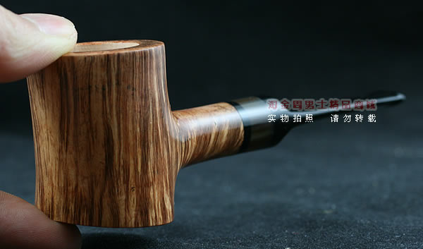 淘金周石楠木手工烟斗|直纹锤子斗107-9