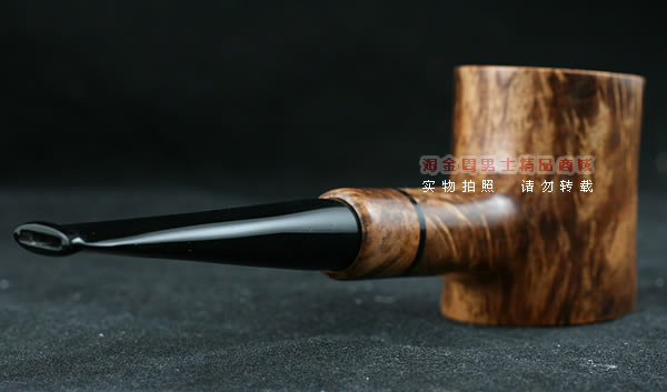 淘金周石楠木手工烟斗|火焰纹锤子斗111-3