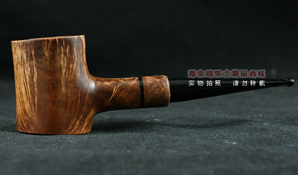 淘金周石楠木手工烟斗|火焰纹锤子斗111-4