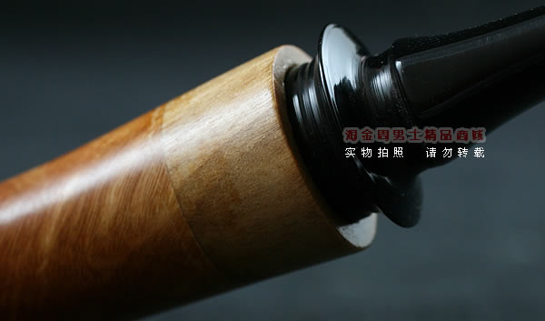 淘金周石楠木手工烟斗|火焰纹斗113-8