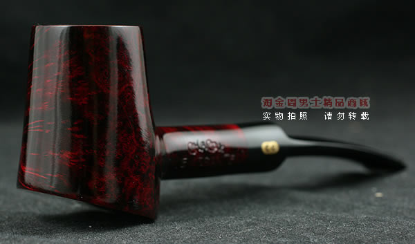 进口烟具 正品法国cc石楠木烟斗|五件套装锺子斗153酒红色-1