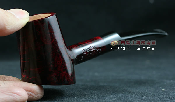 进口烟具 正品法国cc石楠木烟斗|五件套装锺子斗153酒红色-10