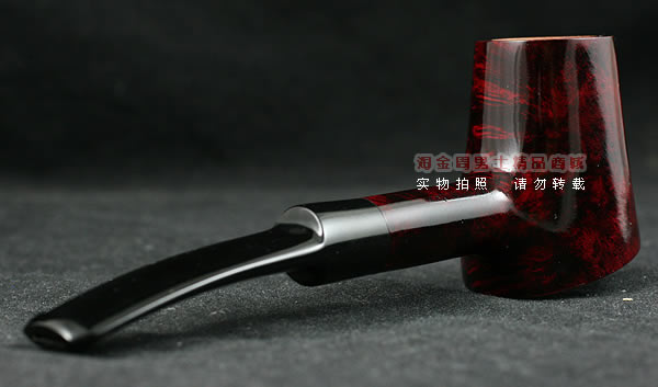 进口烟具 正品法国cc石楠木烟斗|五件套装锺子斗153酒红色-3
