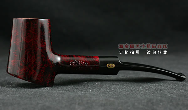 进口烟具 正品法国cc石楠木烟斗|五件套装锺子斗153酒红色-4