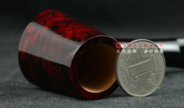 进口烟具 正品法国cc石楠木烟斗|五件套装锺子斗153酒红色-6