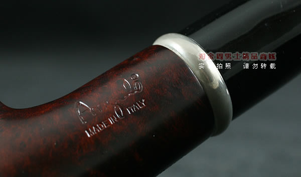 进口烟具 正品意大利Angelo安之龙石楠木烟斗 六件套装银圈633-7