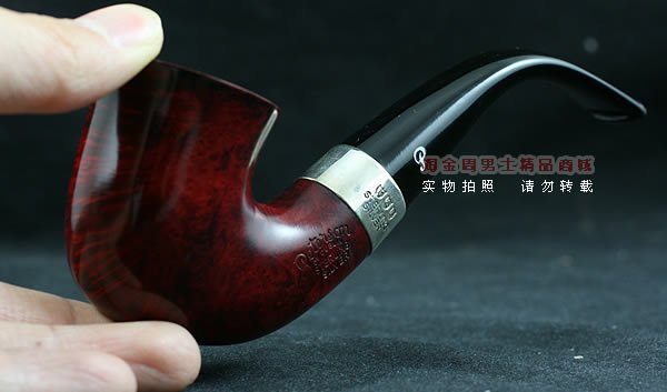 进口烟具 正品彼得森Peterson石楠木烟斗 五件套装酒红银圈斗P05-10