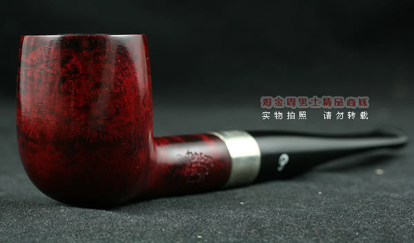 进口烟具 正品彼得森Peterson石楠木烟斗 五件套酒红银圈斗P06-1