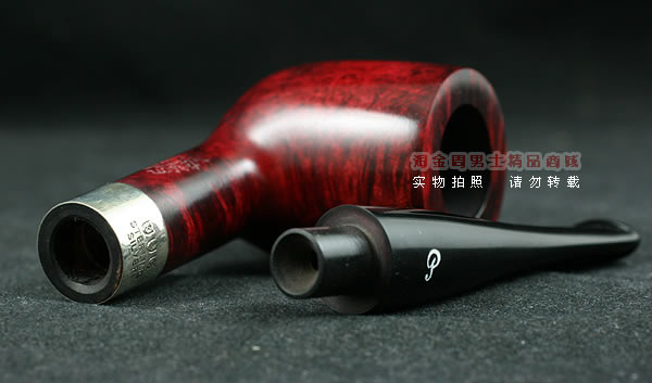 进口烟具 正品彼得森Peterson石楠木烟斗 五件套酒红银圈斗P06-7