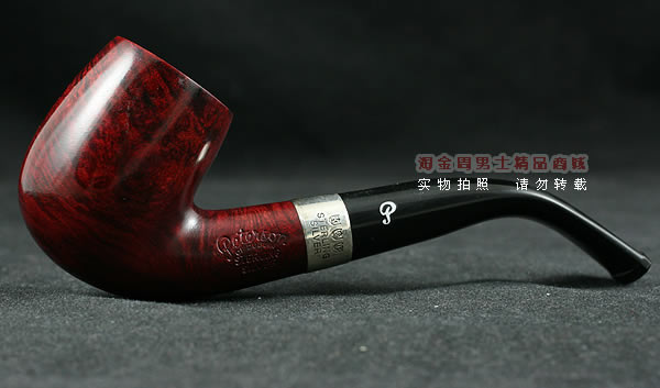 进口烟具 正品彼得森Peterson石楠木烟斗 五件套酒红银圈斗P65-4