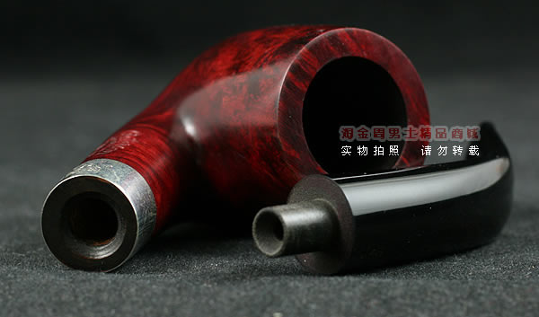 进口烟具 正品彼得森Peterson石楠木烟斗 五件套酒红银圈斗P65-7