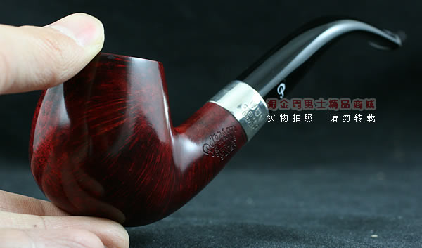 进口烟具 正品彼得森Peterson石楠木烟斗 五件套酒红银圈斗P68-10
