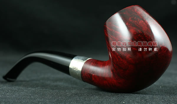进口烟具 正品彼得森Peterson石楠木烟斗 五件套酒红银圈斗P68-2