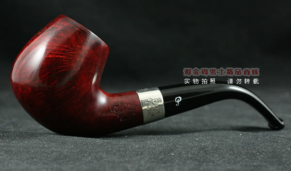 进口烟具 正品彼得森Peterson石楠木烟斗 五件套酒红银圈斗P68-4