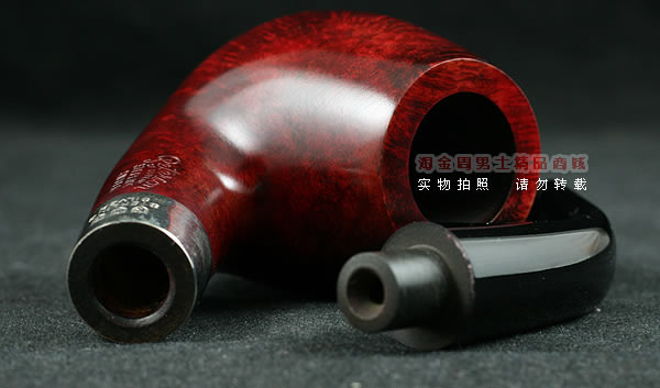 进口烟具 正品彼得森Peterson石楠木烟斗 五件套酒红银圈斗P68-7