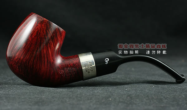 进口烟具 正品彼得森Peterson石楠木烟斗 5件套装酒红银圈斗PXL90-4