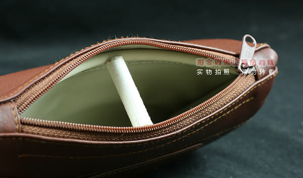 进口烟具 原装正品意大利lubinski真皮2斗烟斗皮包 I703咖啡色-5