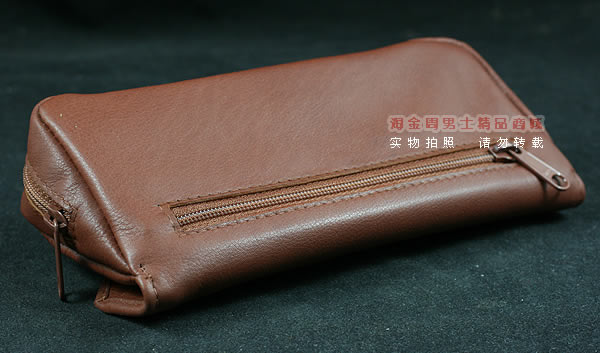 进口烟具 原装正品意大利lubinski真皮单斗烟斗皮包 I709棕色-1