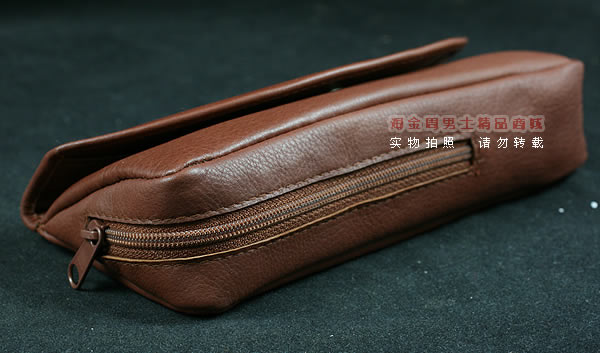 进口烟具 原装正品意大利lubinski真皮单斗烟斗皮包 I709棕色-2