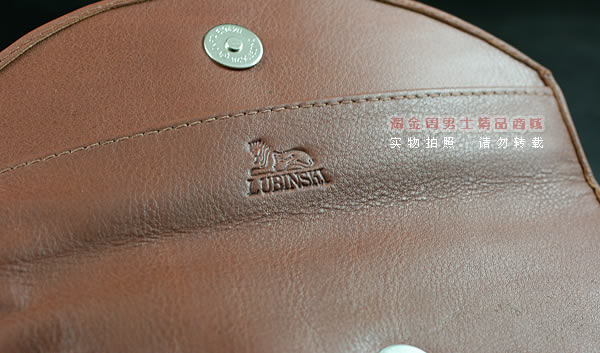 进口烟具 原装正品意大利lubinski真皮单斗烟斗皮包 I709棕色-3