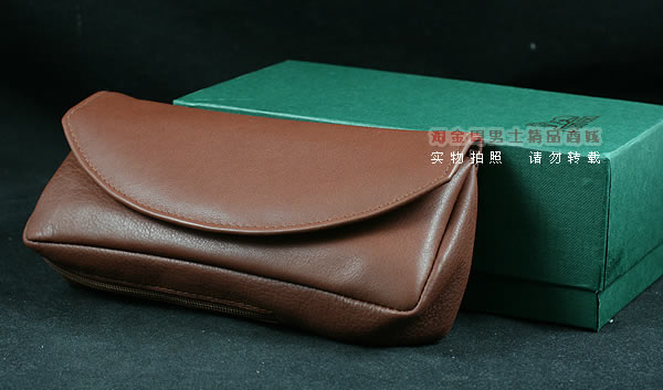 进口烟具 原装正品意大利lubinski真皮单斗烟斗皮包 I709棕色-9