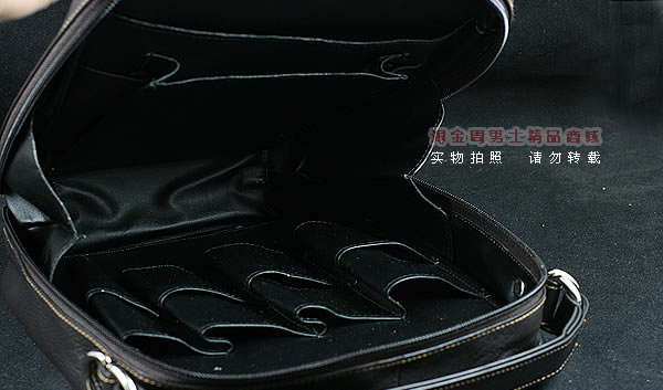 进口烟具 原装正品意大利lubinski真皮8斗烟斗皮包 I768棕色-5